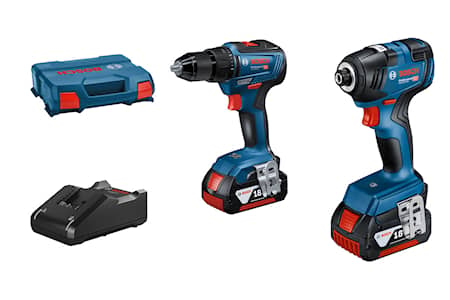 Bosch Werkzeugset 18V GDR/GSR mit 2 Stück 4,0Ah in L-CASE