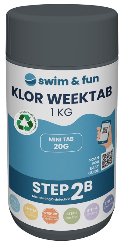 Swim & Fun Klor WeekTabs Pool 20g, 1kg