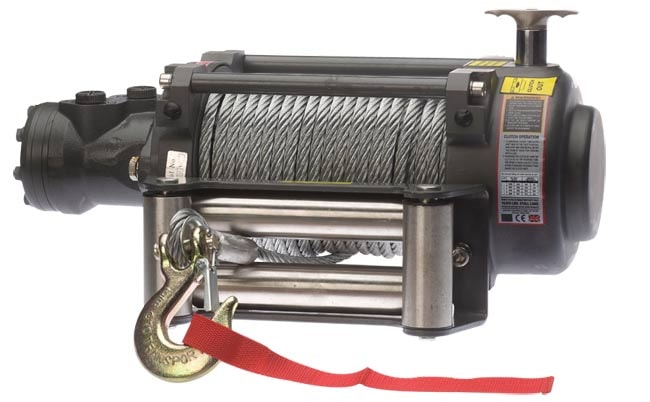 Warrior Winches NH 15000 Hydraulisk Vinsch, Stålvajer ATV Hylte