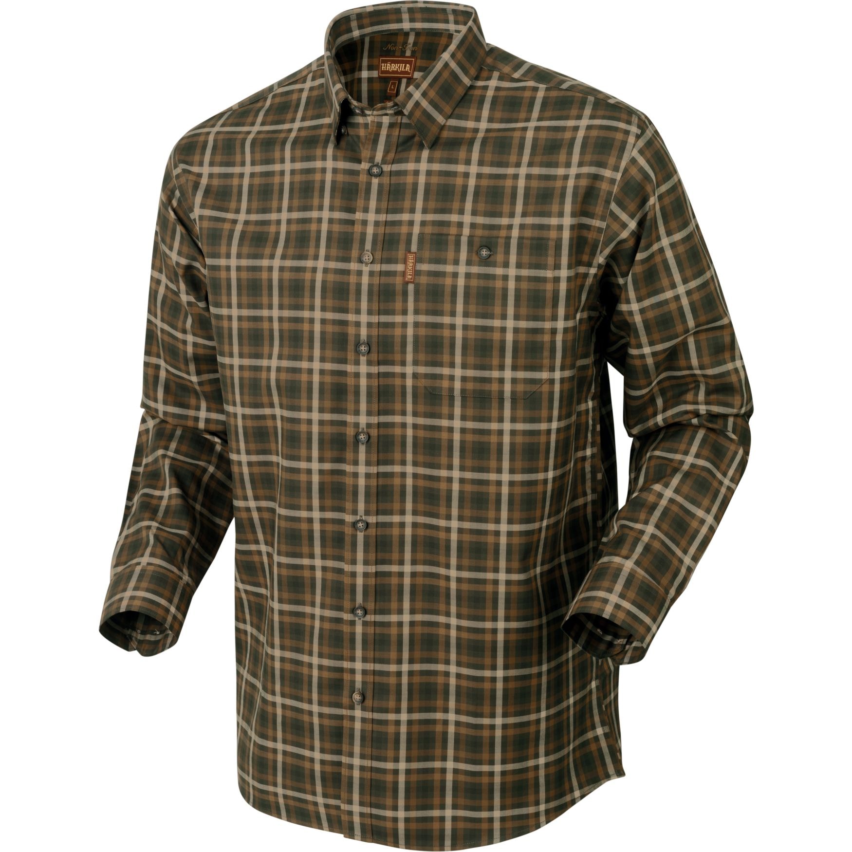 Härkila Milford skjorta Willow green check 3XL