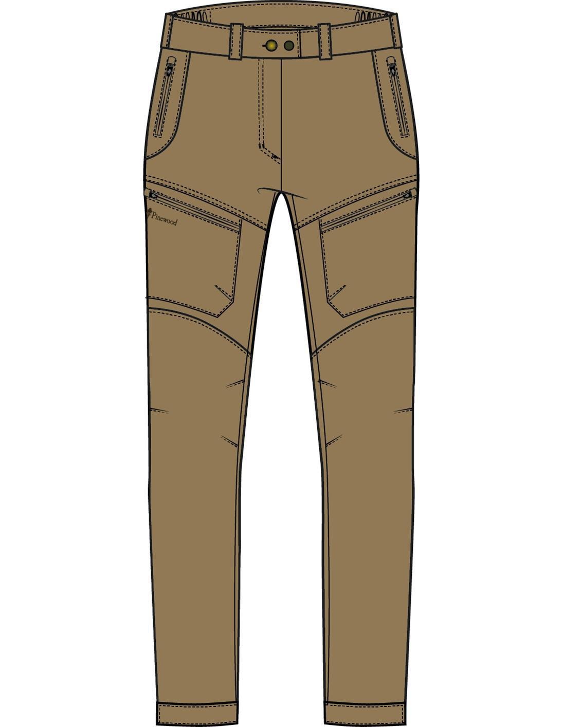 Pinewood Finnveden Hybrid Byxor Dam Dark Sandstone