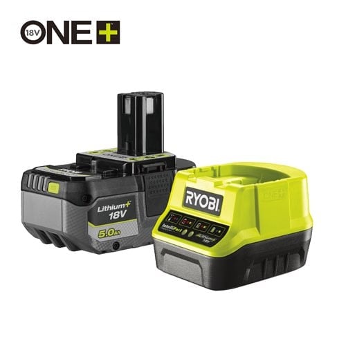 Ryobi RC18120-150x 5.0Ah batteri och laddare ONE+