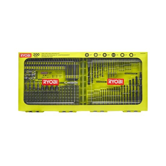 Ryobi Rakdd200 Borr & Bitssats 200 Delar