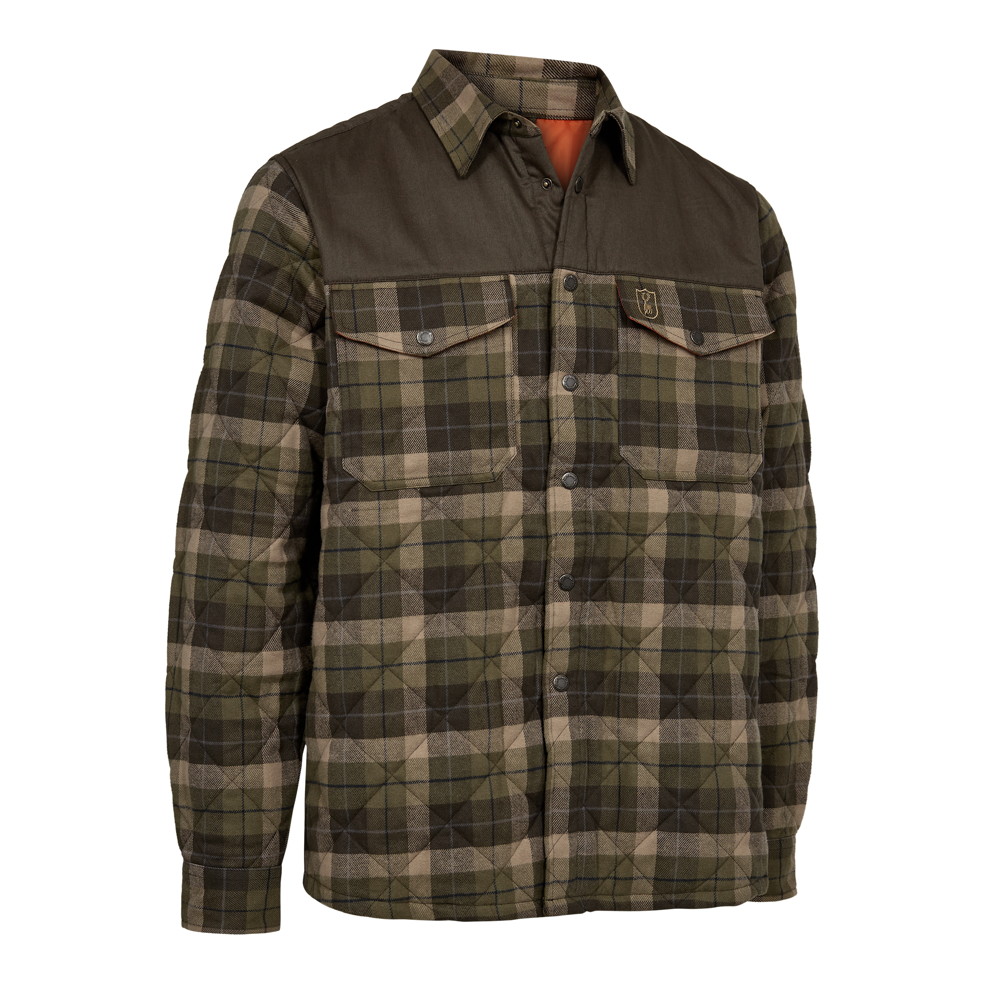 Deerhunter Elbert Polstret Skjortjakke Herre Green Check XL -