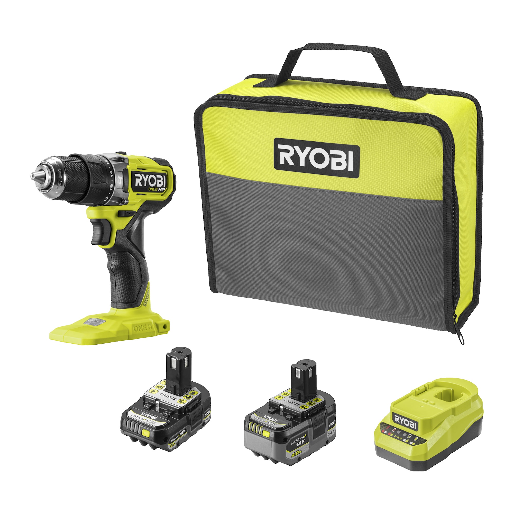 Ryobi RPD18C1-242S Borrskruvdragare med slag Brushless Compact 18V