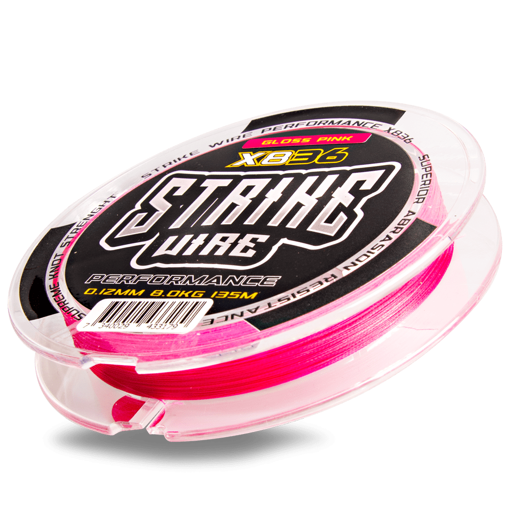 Strike Wire Performance 836 0,12mm/8kg -135m Gloss Pink -
