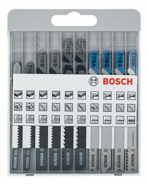 Bosch Sticksågbladset Trä/Metall Basic 10-pack
