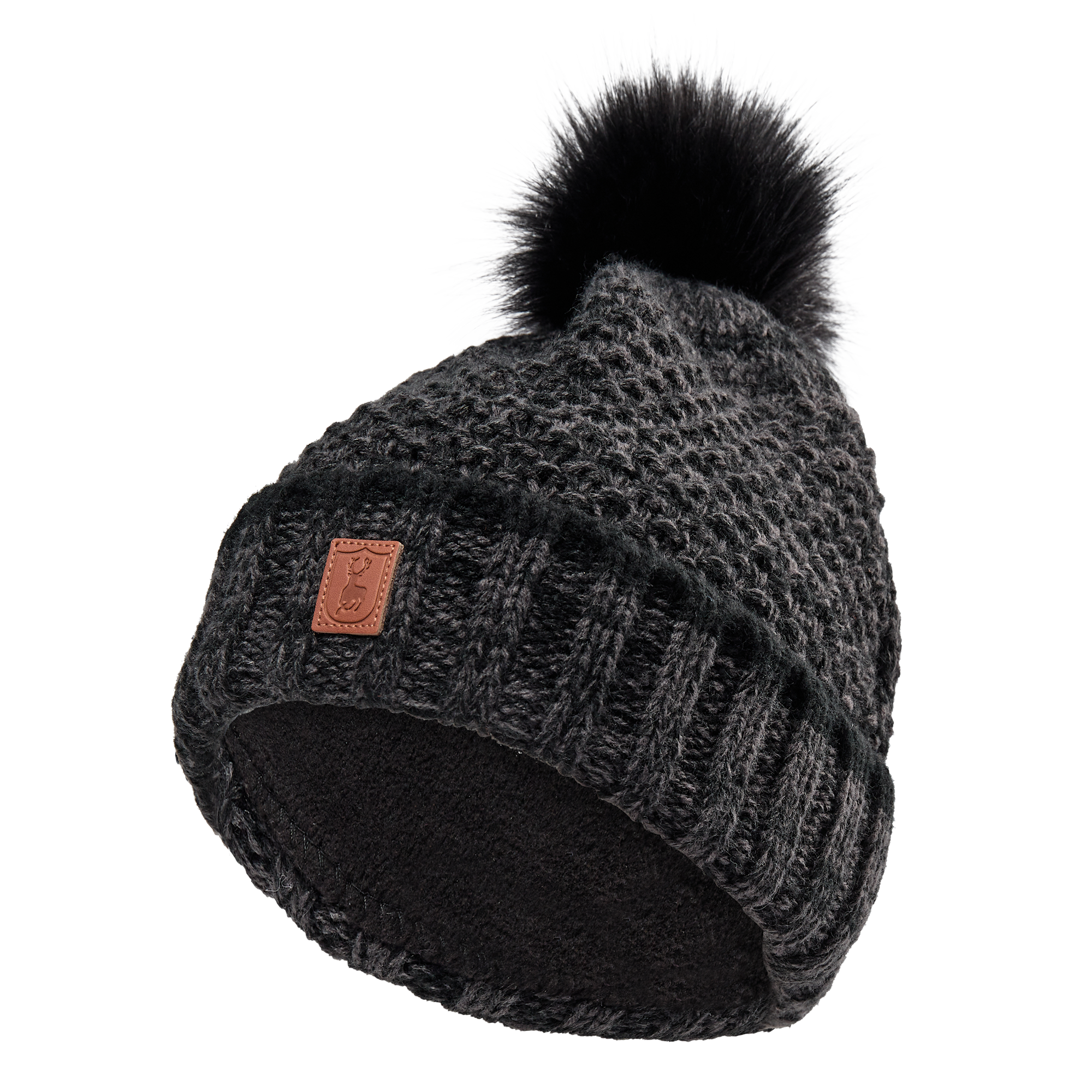 Deerhunter Lady Stickad Mössa Black Dam One Size