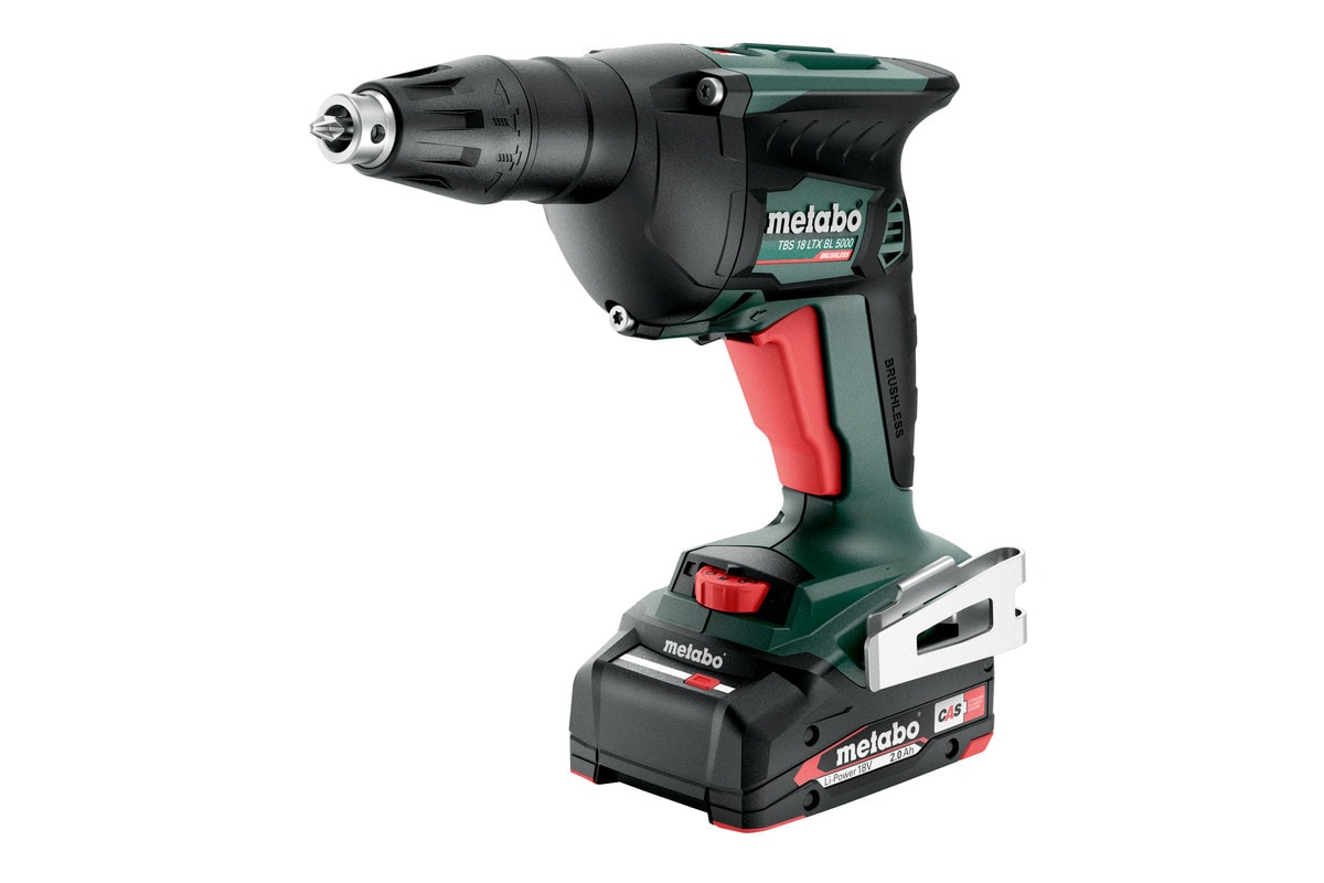 Metabo Gipsskruvdragare TBS 18 LTX BL 5000 med 2x2Ah batterier & laddare