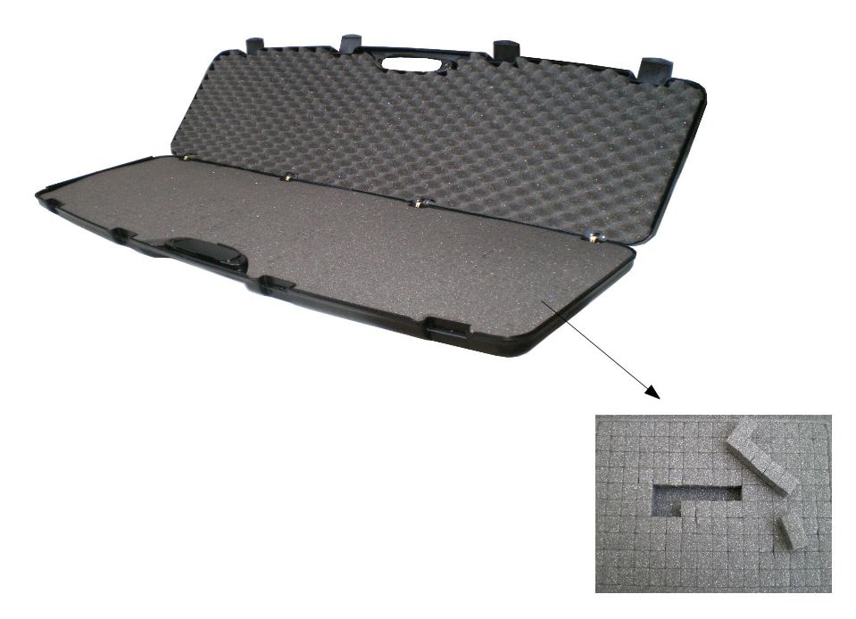 5etta Vapenkoffert 140x30x11, Anpassningsbar