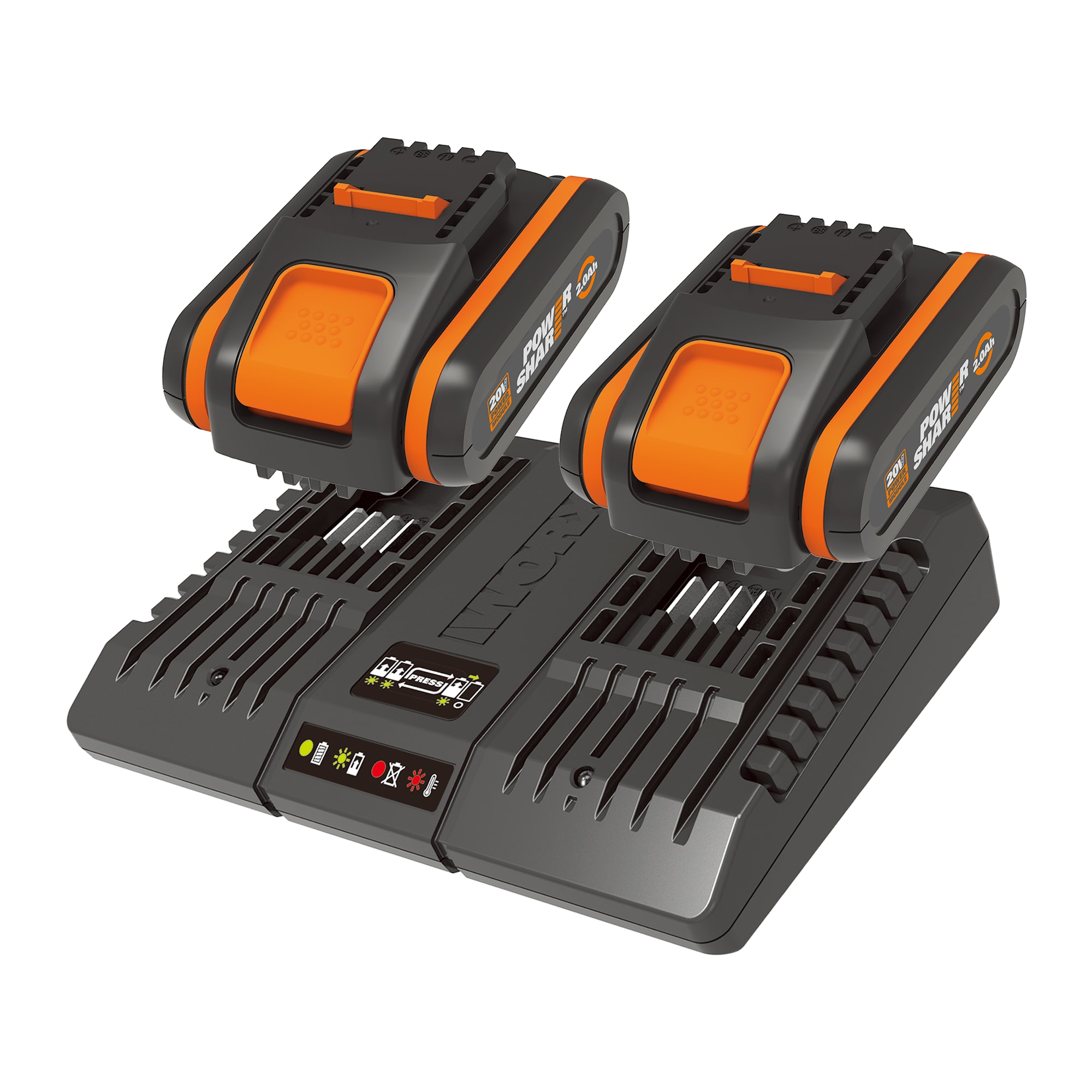 Worx 20V 2 x 2,0Ah Akkusarja
