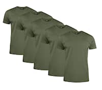 Clique T-paita Miehet 5-pack Army Green
