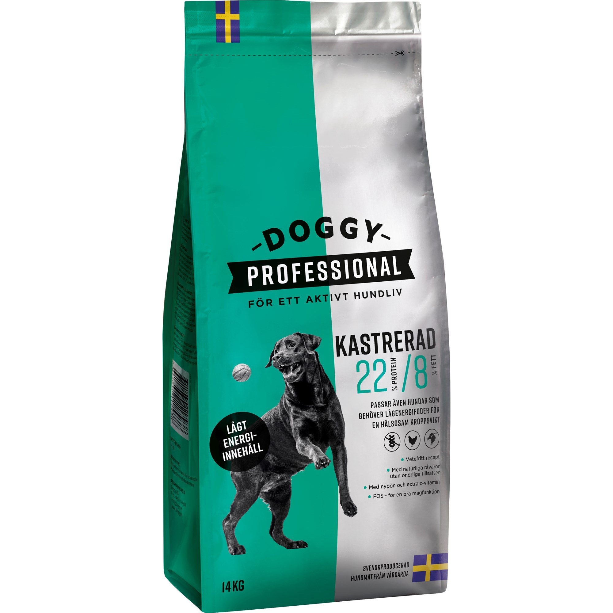 Doggy Professional Kastrerad 14kg - Hundmat - Hylte Jakt & Lantman