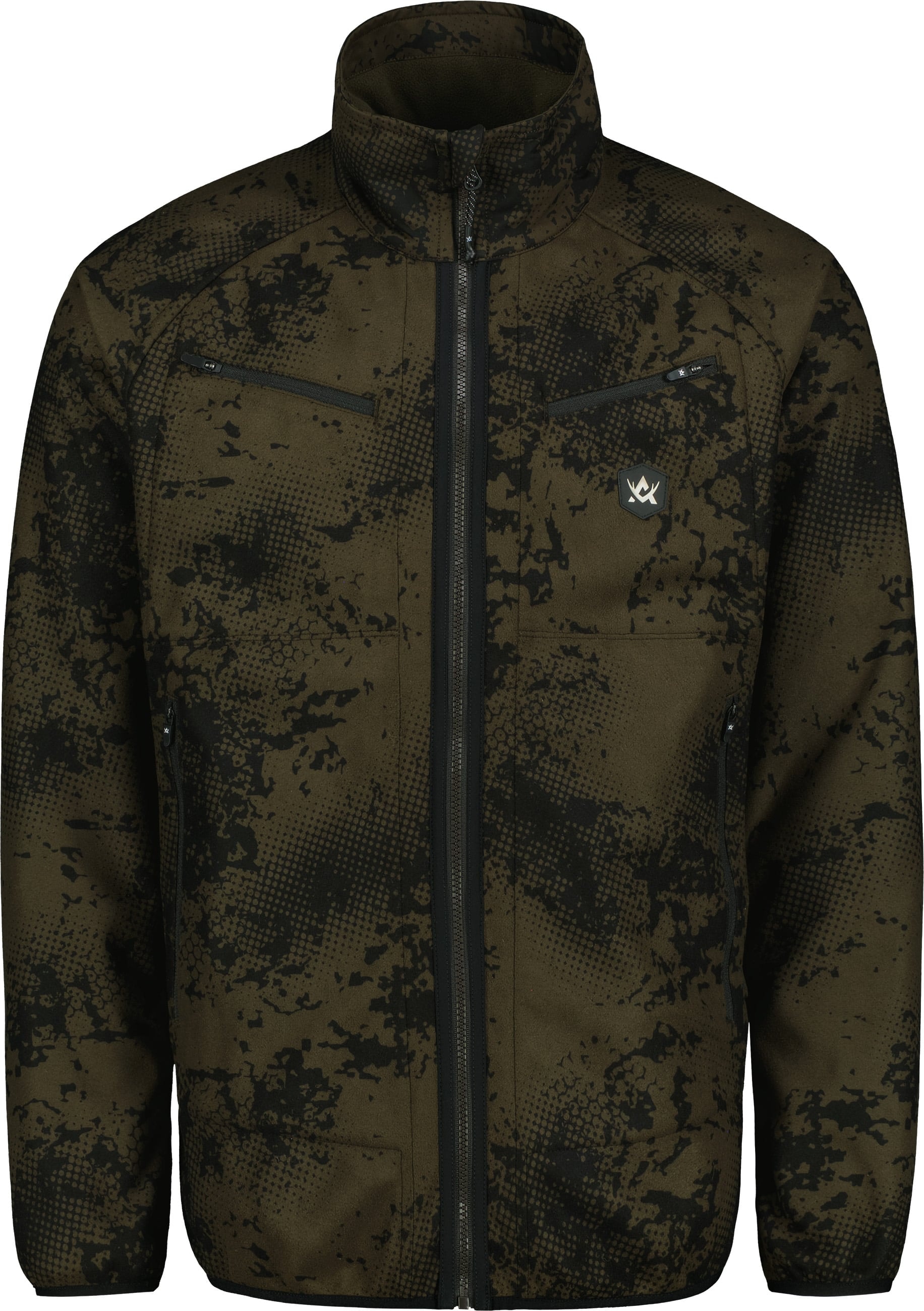 Alaska 1795 Buzzard Wendbare Fleecejacke Herren Brown Blur/Night Green