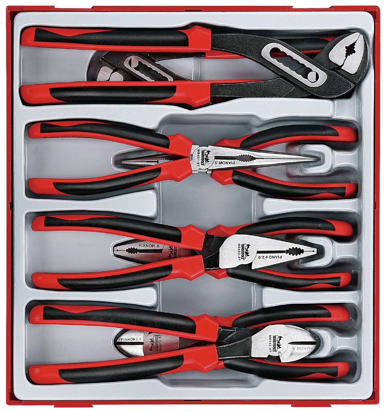 Teng Tools Tångsats TTD441-T 2-komponenthhandtag 8 delar