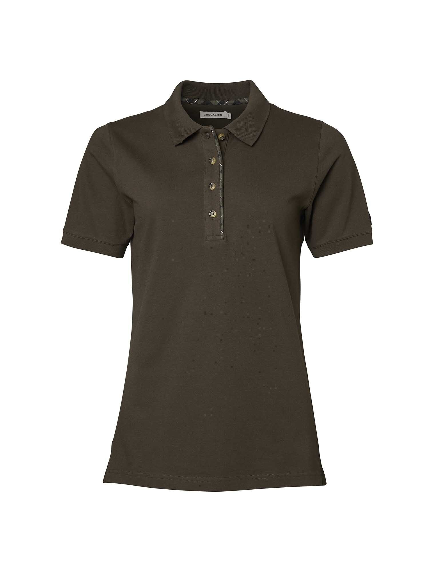 Chevalier Gwyn Polo Shirt Women Leather Brown