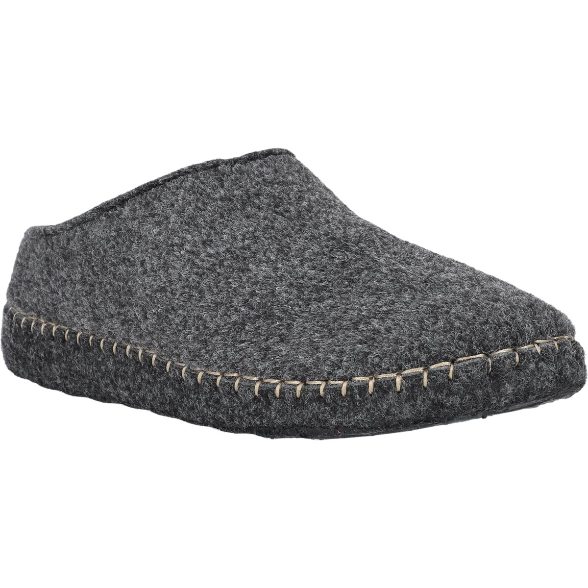 Sinaka Unisex Felt Dark Gray Melange Slipper 40 -