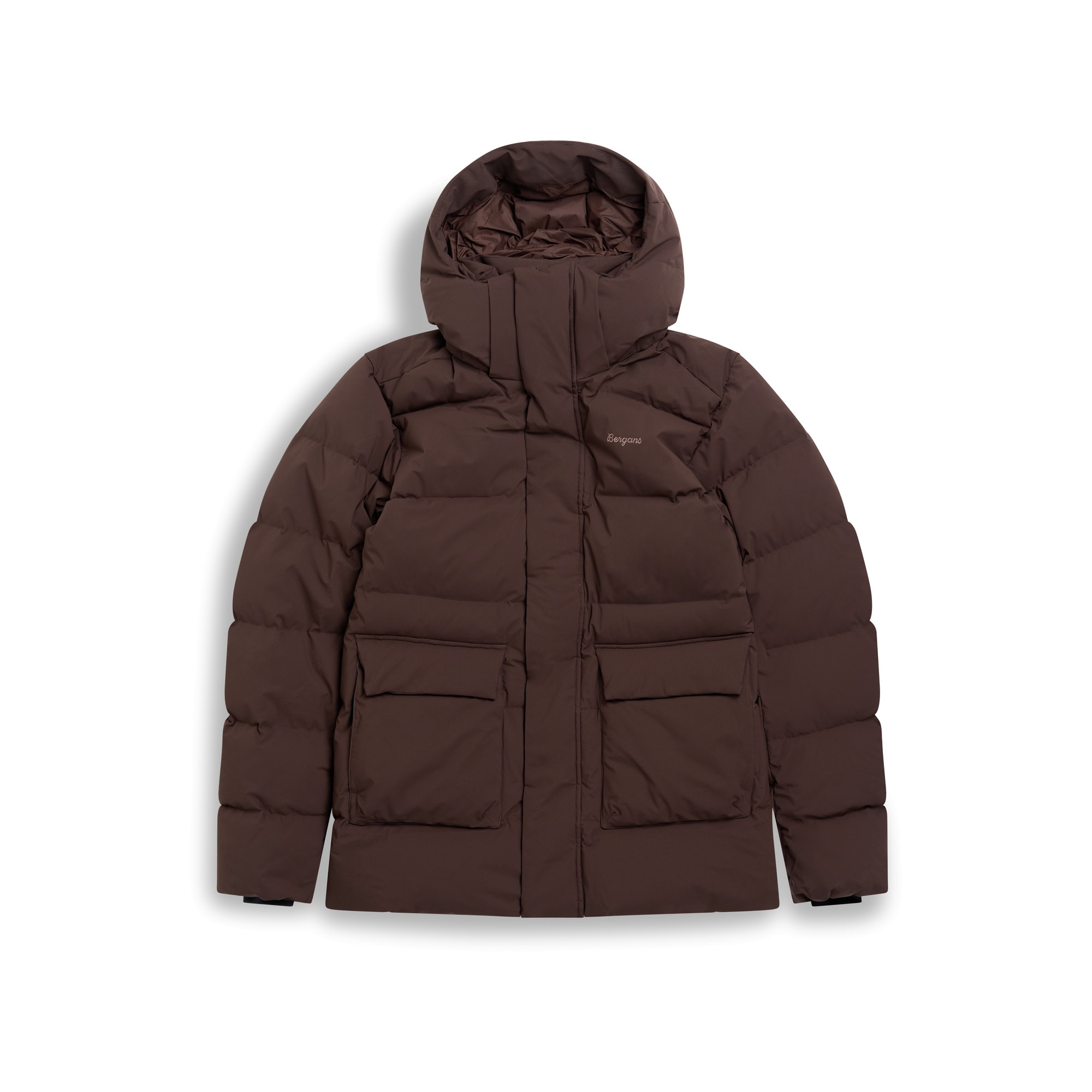Bergans Dyna Down Hood Jakke Herre Dark Chocolate