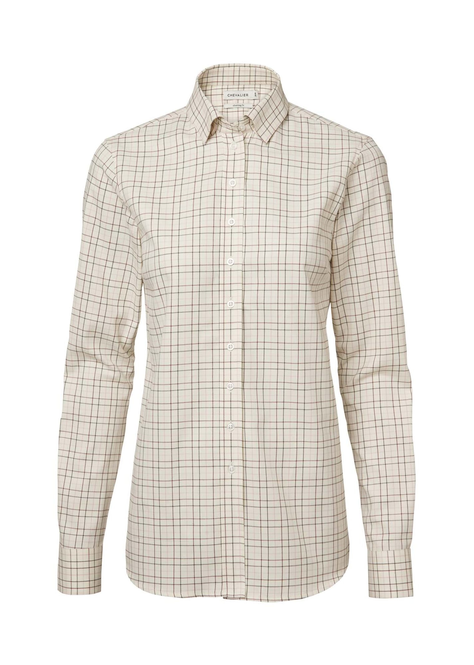 Chevalier Ashley Shooting Fit Skjorte Kvinder Blød Lyserød Tattersall