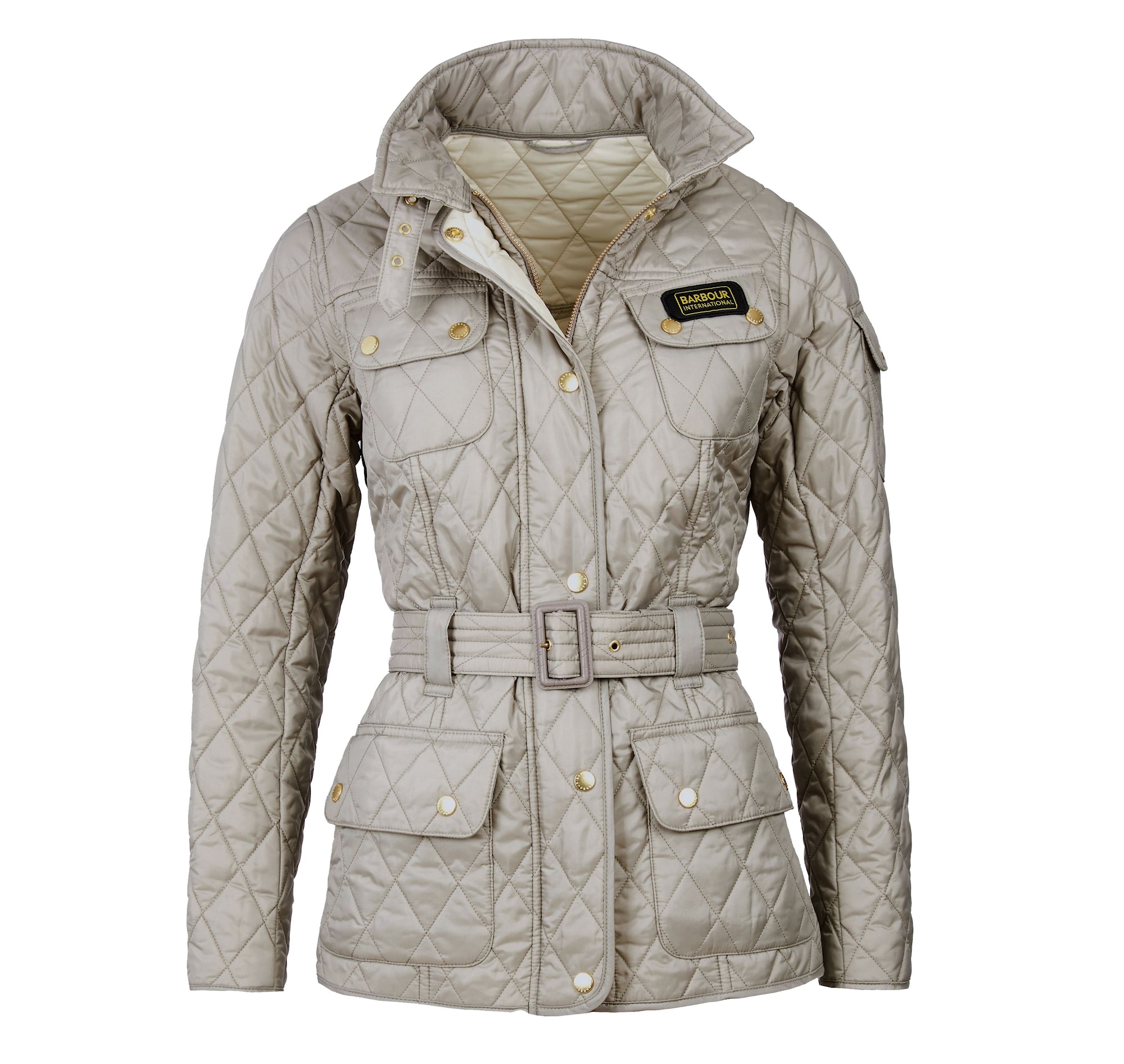 Barbour International Quilt Tikkitakki Taupe/Pearl 10