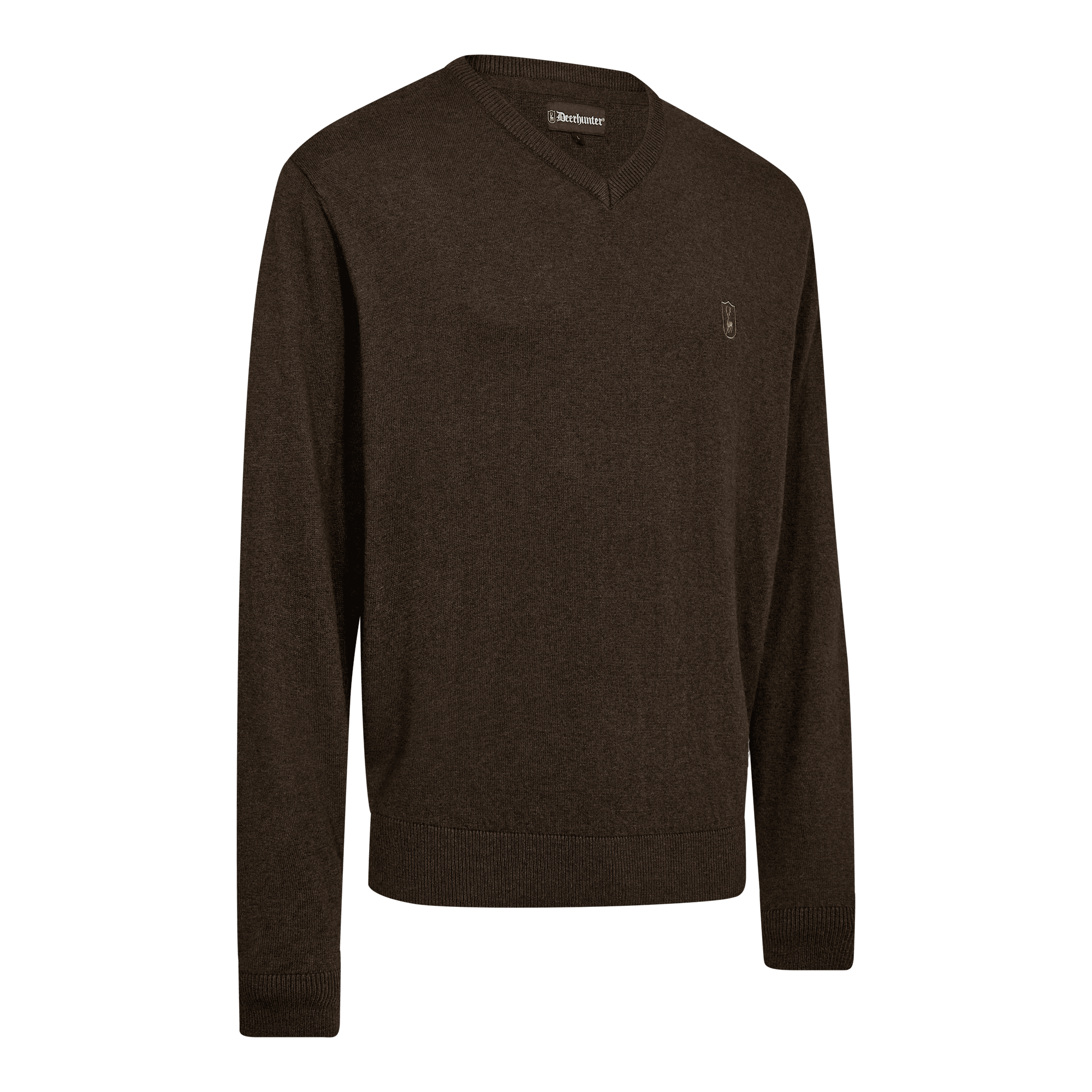 Deerhunter Harrington V-neck Knit Brown melange