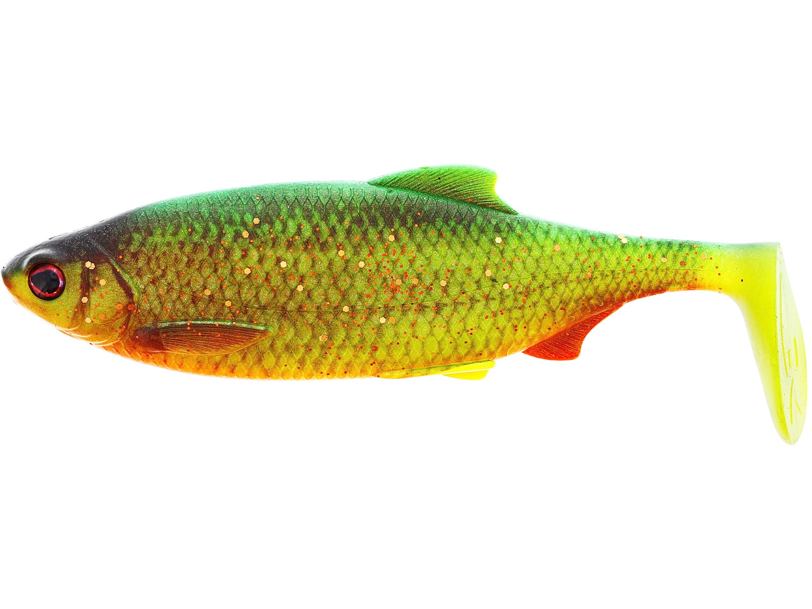 Westin Ricky The Roach Shadtail 10Cm 14G Firetiger Rudd 2Pcs