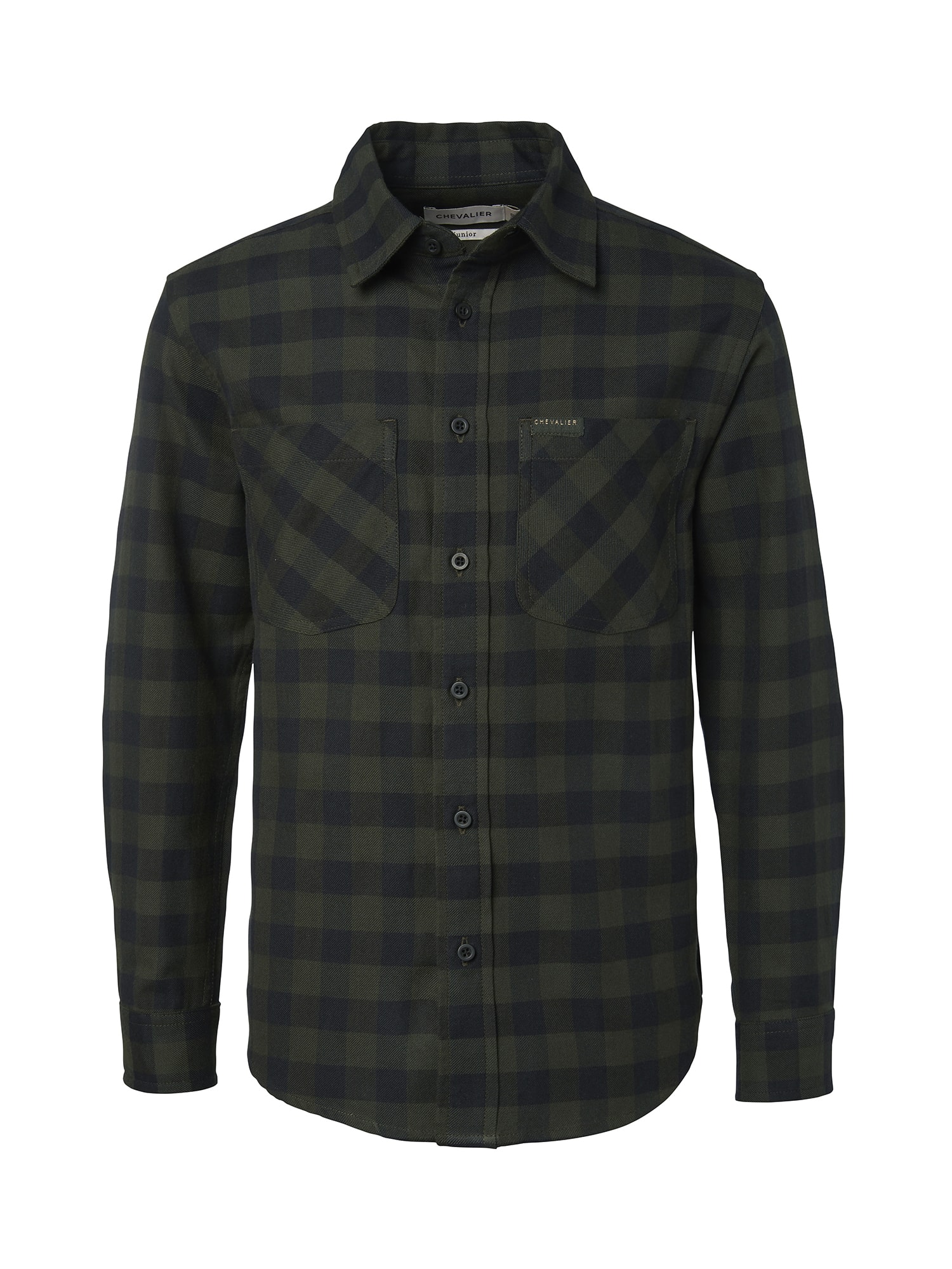 Chevalier Ferret Flannelskjorta Barn,150, Myrtle Green Checked