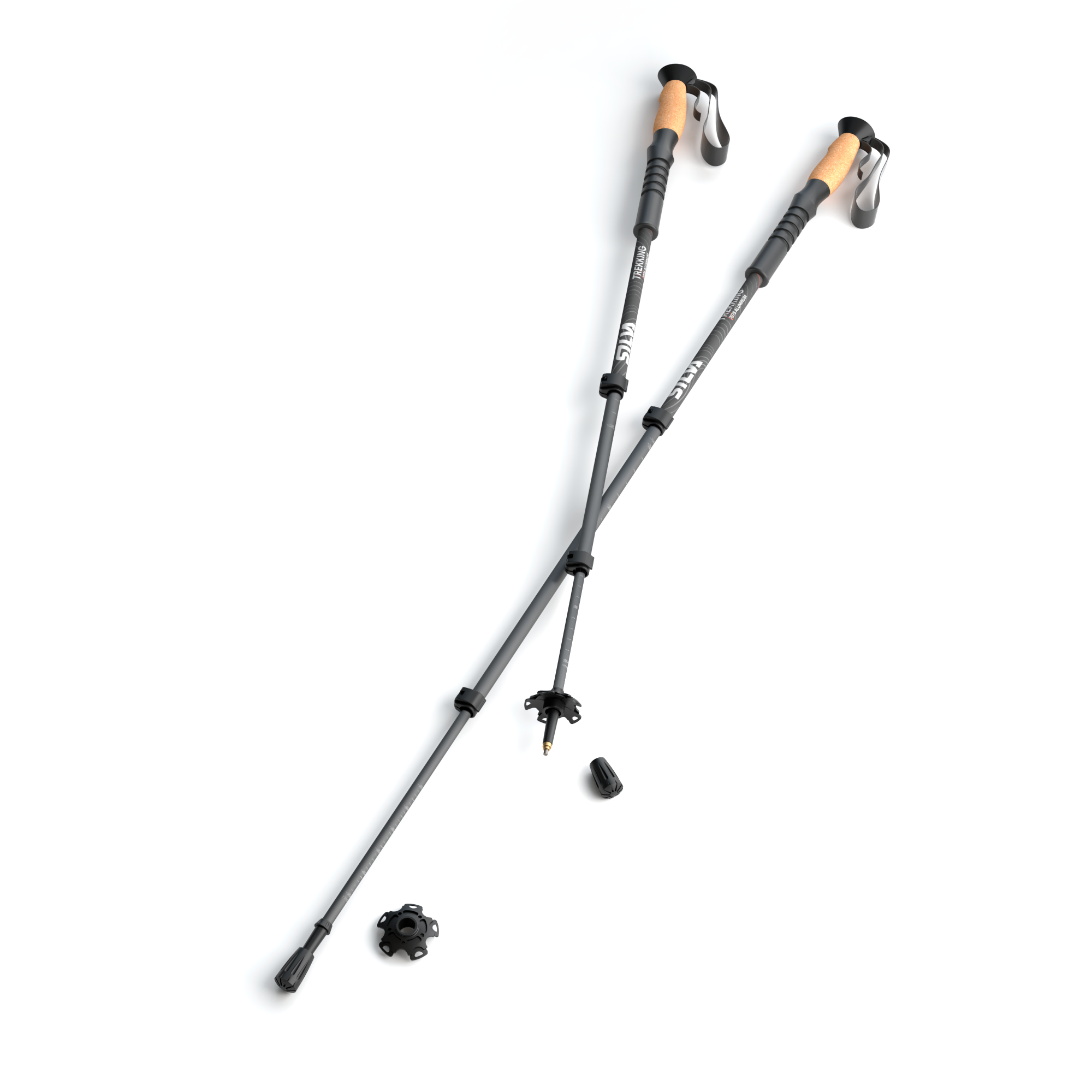 Silva Trekking Poles Aluminium Cork