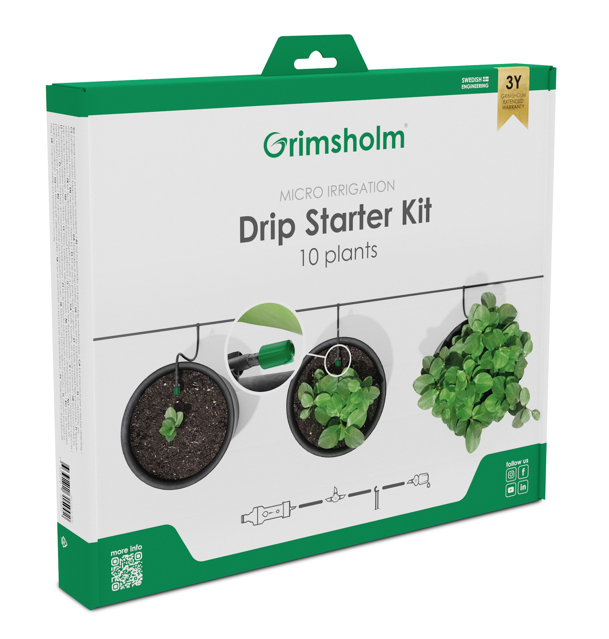 Grimsholm Micro Irrigation Starter kit - Drip (10 plants)