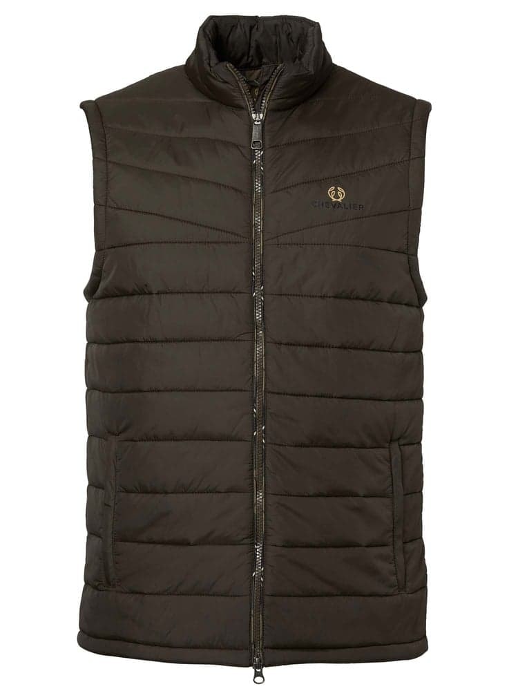 Chevalier Quintin Padded Vest Men, Leather Brown L
