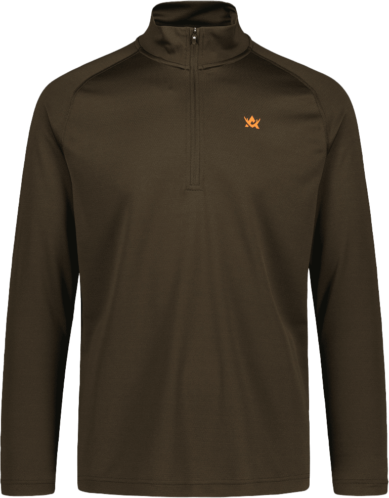 Alaska 1795 CoolDry Half-Zip Shirt Herren Brown