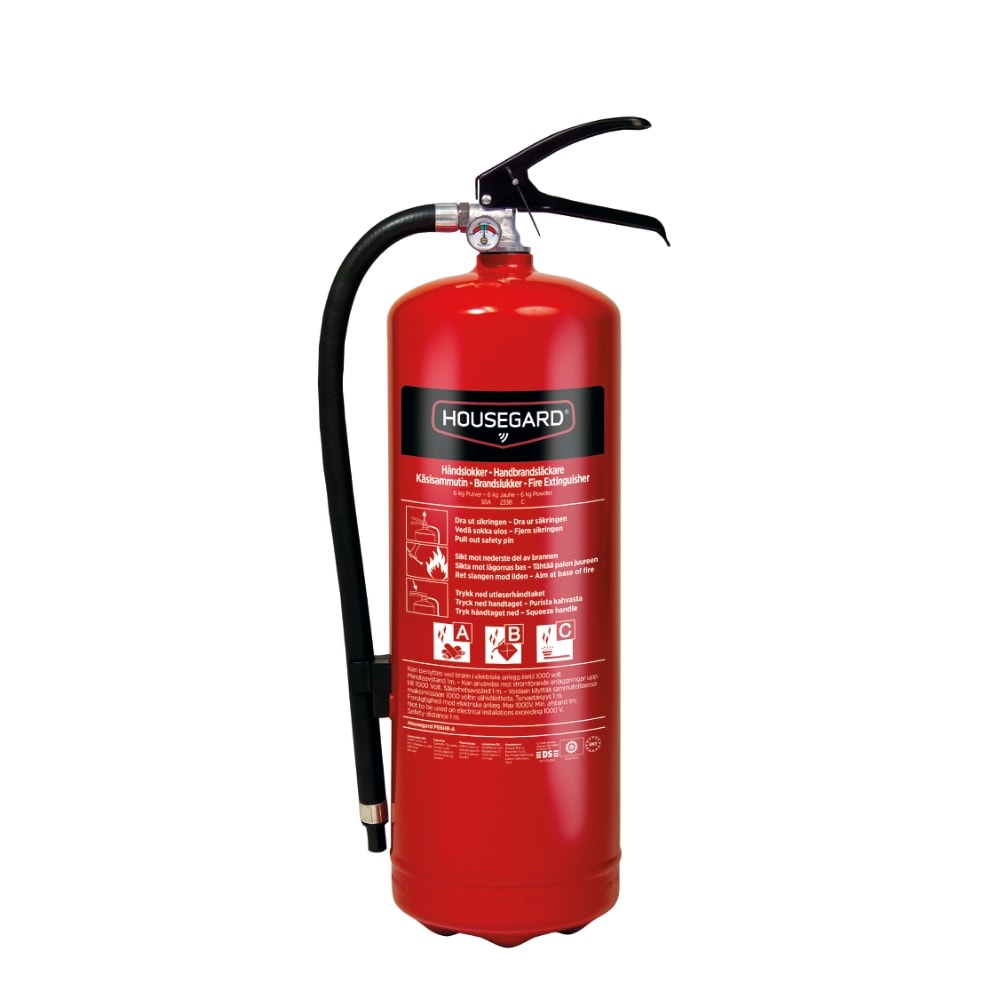 Housegard Brandsläckare pulver 6kg 55A 233B C