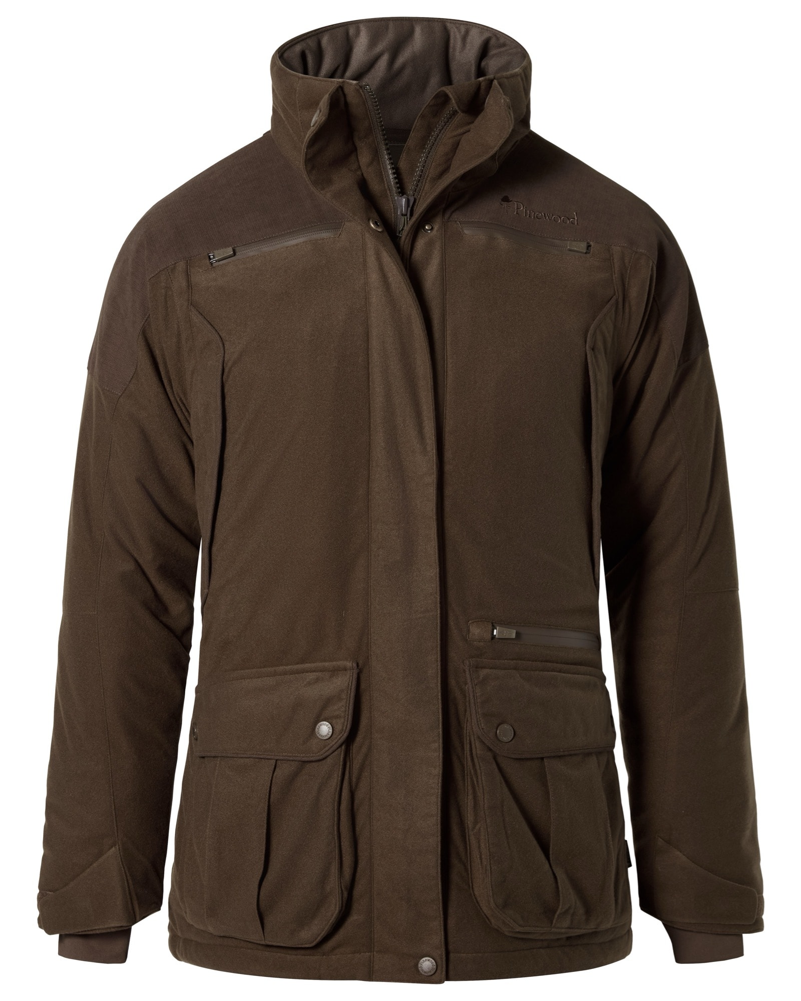 Pinewood Småland Forest Fodrad Jacka Dam Suede Brown