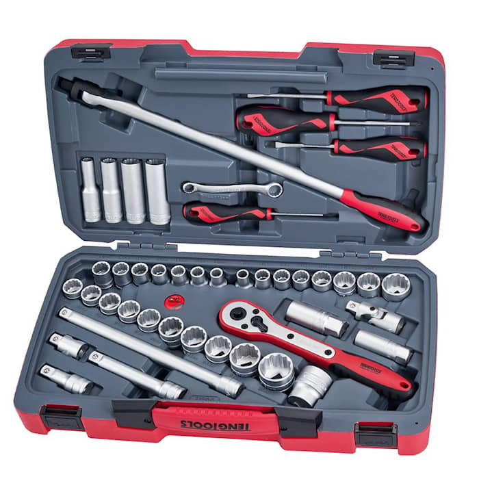 Teng Tools Hylsnyckelsats T1244 1/2 44 delar, tum