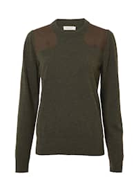 Chevalier Cressy Shooting Wool Pullover Women Dark Green Multi Neps