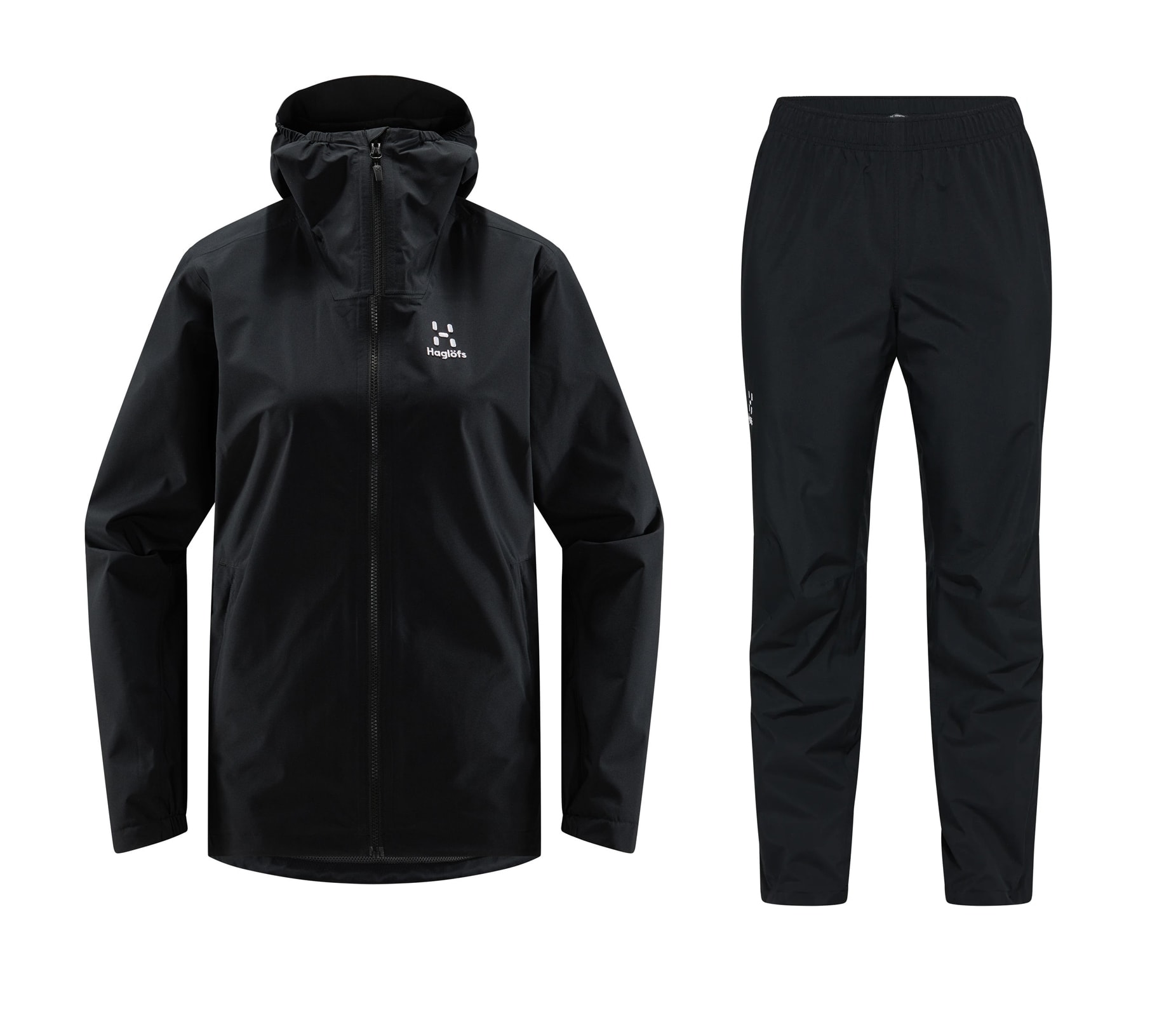 Haglöfs Korp Proof/Proof II Regndress Dame True Black