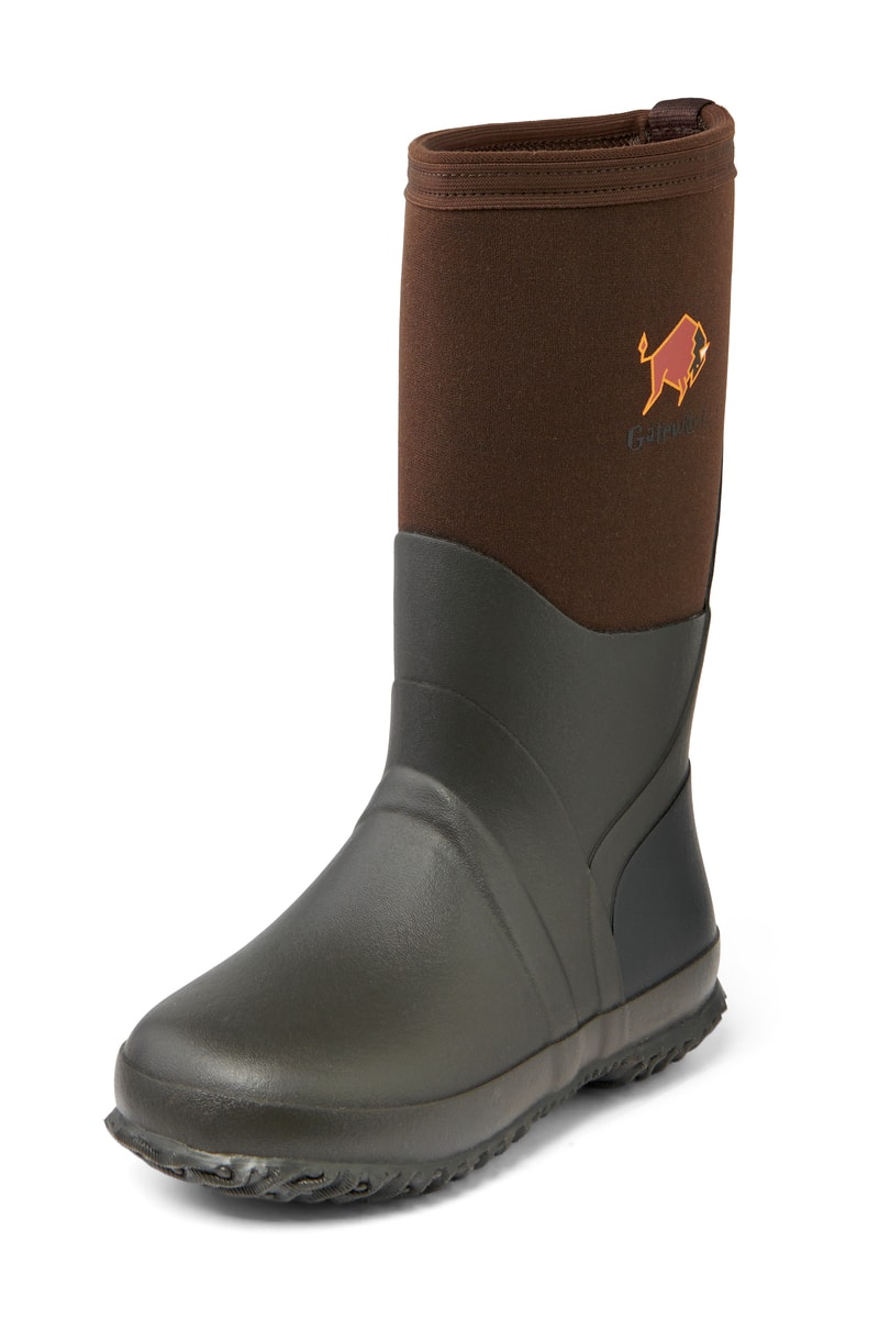 Gateway1 Wetland Master 12" 7mm Rubber Boots Kids Dark Brown