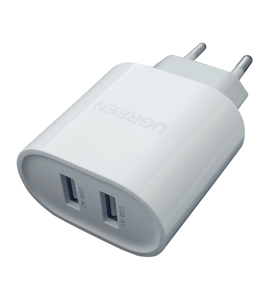 Woodline-laturi 100–240 V 2 x USB-A (2,4 A + 2,4 A)