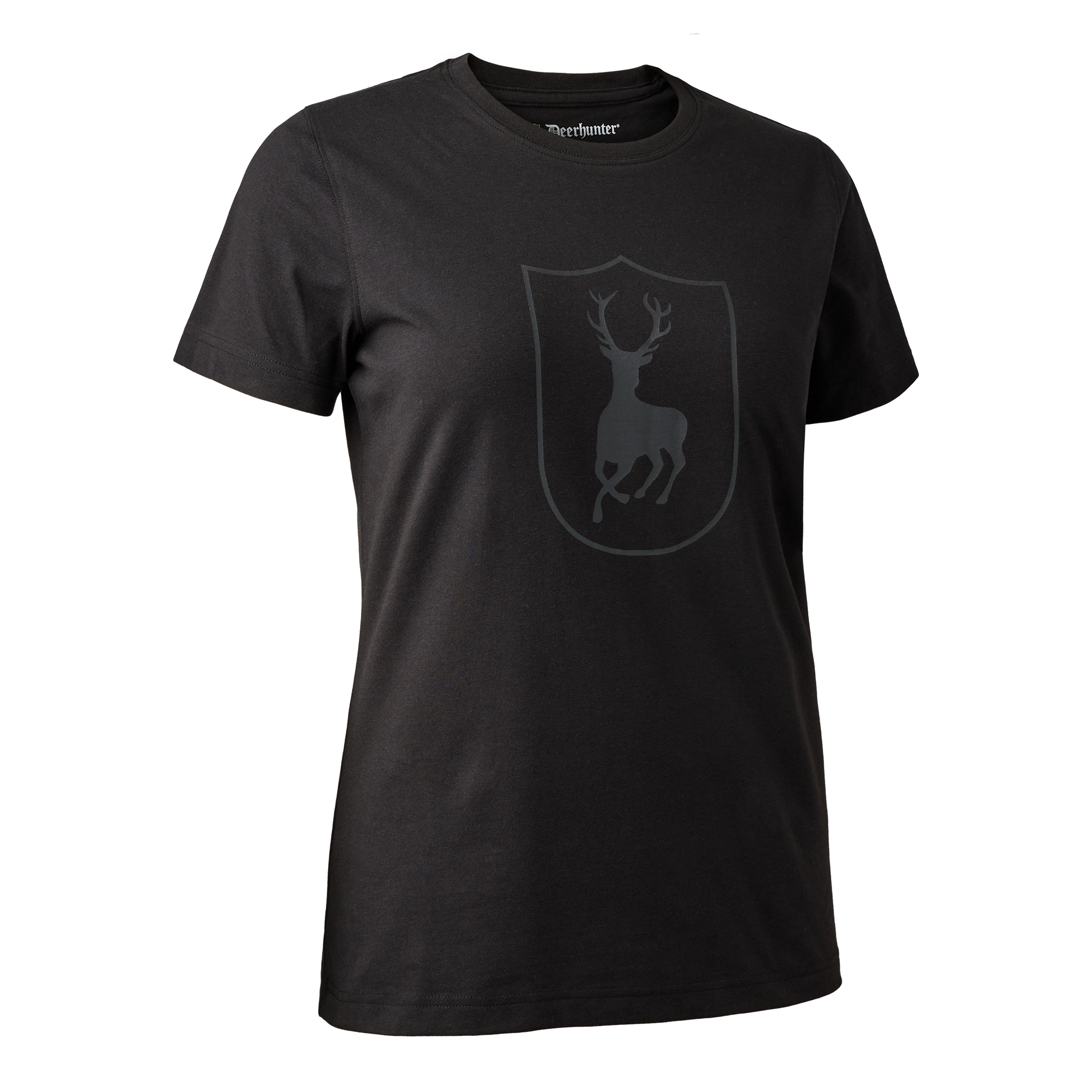 Deerhunter Lady T-shirt med logo Dam Black 48