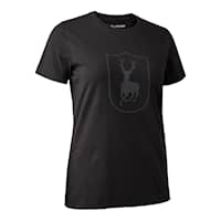 Deerhunter Lady T-skjorte med logo Dame Svart