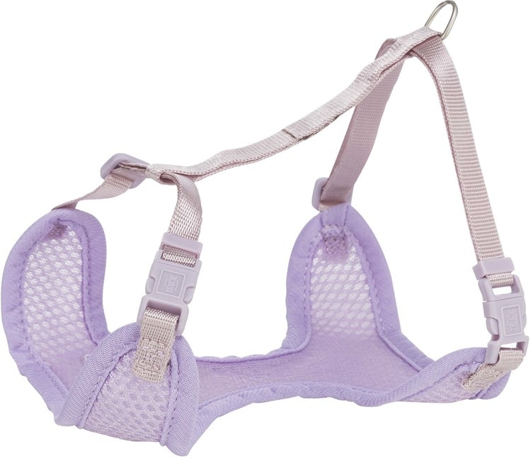Trixie Junior Mjuk sele med koppel S/M 26-34cm/10mm, 2M Ljuslila -