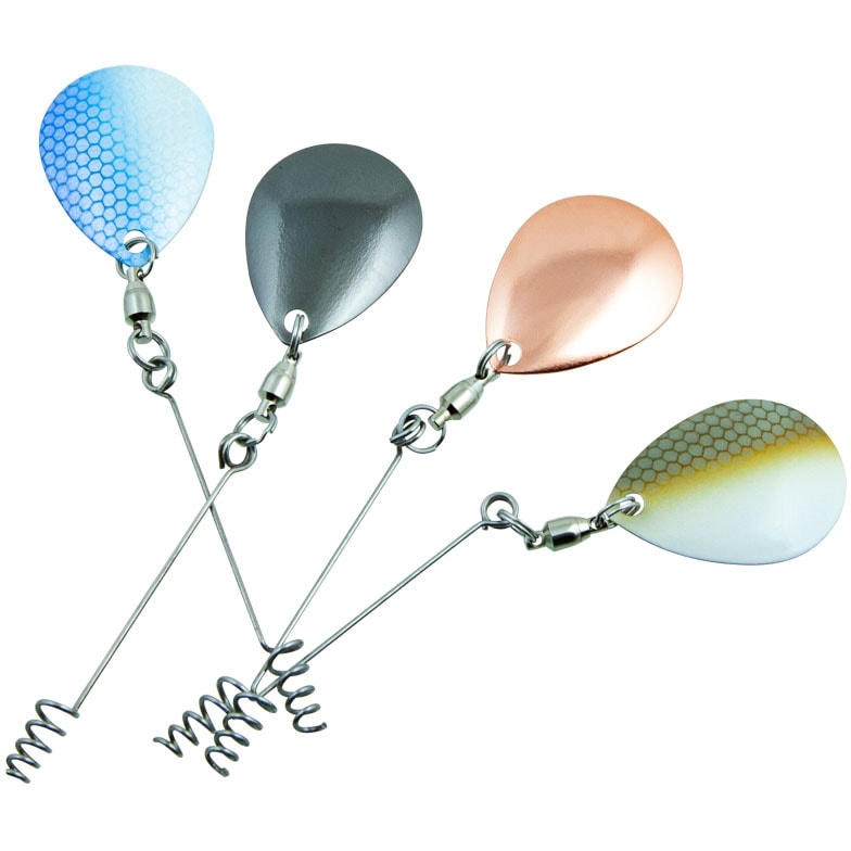 Svartzonker Spinner Rig 4-pack Copper, Black, Blue, Brown