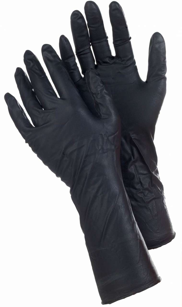 Tegera engangshanske 849, nitril, pudderfri, svart, 50-pk