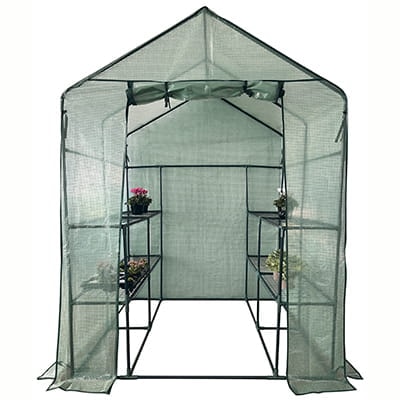 Ryom Växthus med trådhyllor