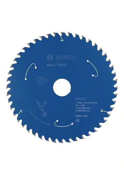 Bosch Sågklinga Expert for Wood 190×1,5/1×30mm 48T