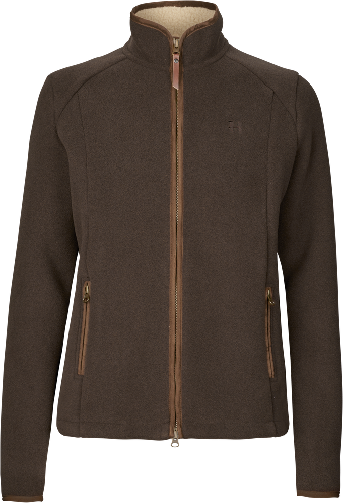 Härkila Sandhem Sherpa fleecejakke Dame Demitasse brown