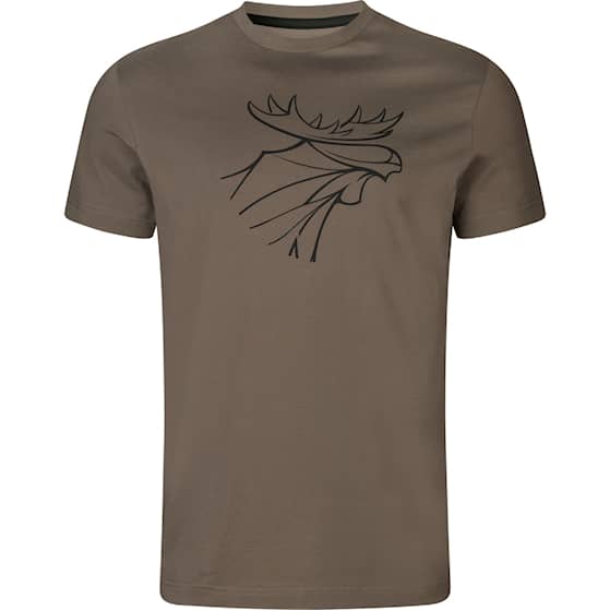Härkila Graphic T-Shirt 2er-Pack Herren Brown granite/Phantom