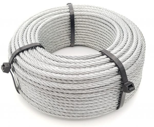 Stålwire Galv 8mm-40m, 222-trådig -