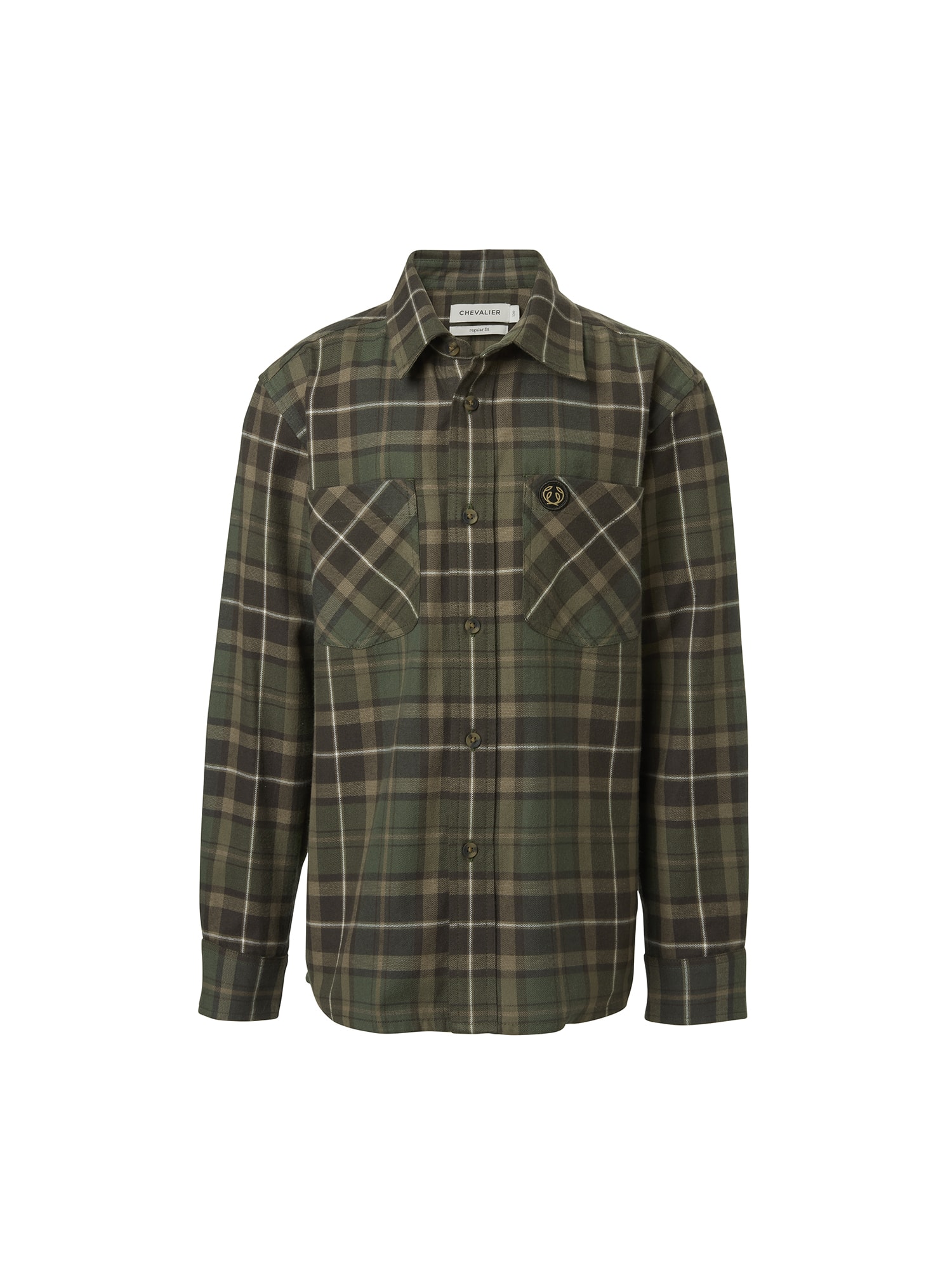Chevalier Teal Light Flanellskjorta Hemlock Green Rutig Junior 160