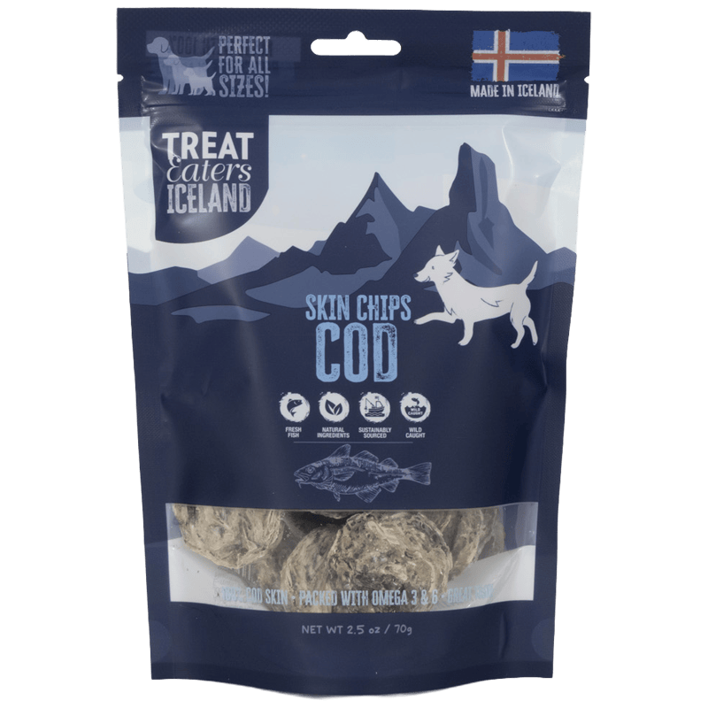 Treateaters Iceland Cod Skin Large Bites 70g